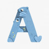 Lettre Bois A Bleue Alphabet