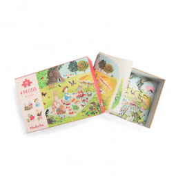 4 Mini Puzzles des Saisons (4x12 pièces) La Grande Famille