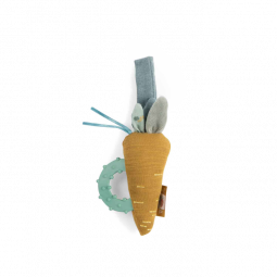 Hochet Anneau de Dentition Carotte Trois Petits Lapins