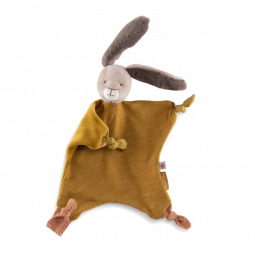 Doudou Lapin Ocre Trois Petits Lapins