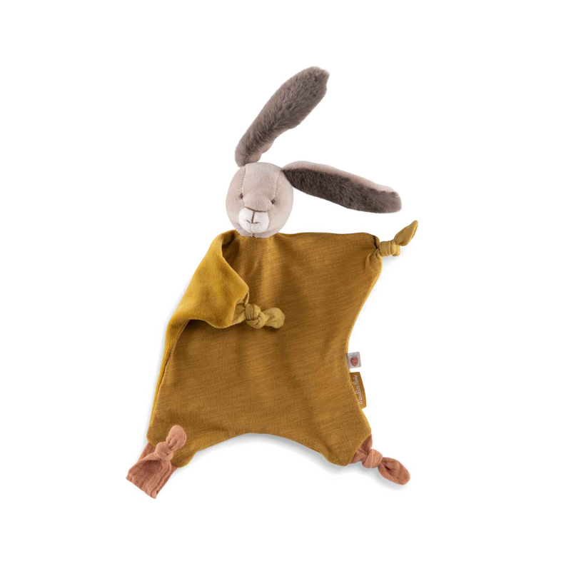 Doudou Lapin Ocre Trois Petits Lapins