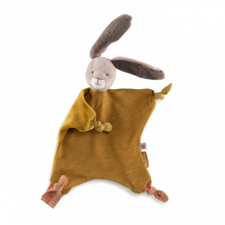 Doudou Lapin Ocre Trois Petits Lapins