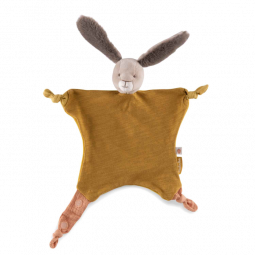 Doudou Lapin Ocre Trois Petits Lapins