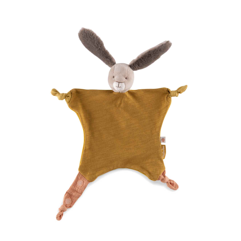 Doudou Lapin Ocre Trois Petits Lapins