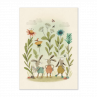 Affiche Lapins 50x70cm Trois petits lapins