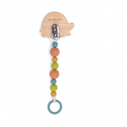 Attache Tétine Bois et Silicone Tortue Trois Petits Lapins