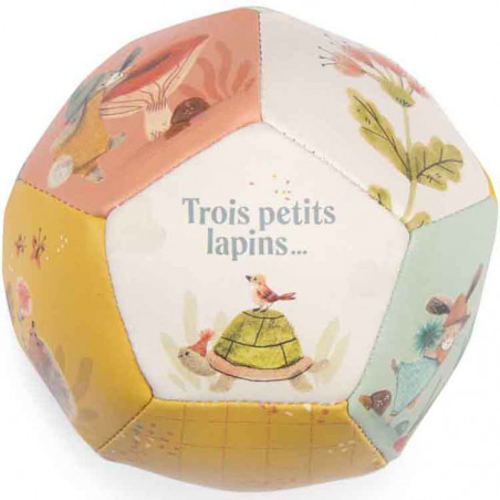 Ballon Souple Trois Petits Lapins 10 cm