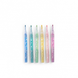 6 Feutres A Paillettes  Les Rosalies