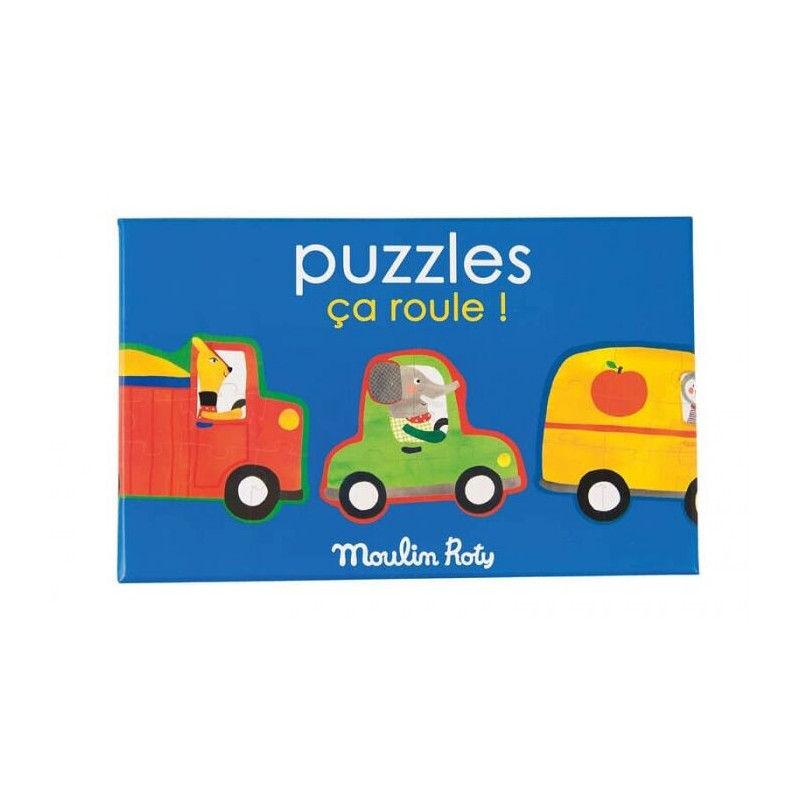 Ensemble de 4 Puzzles ça Roule Les Popipop