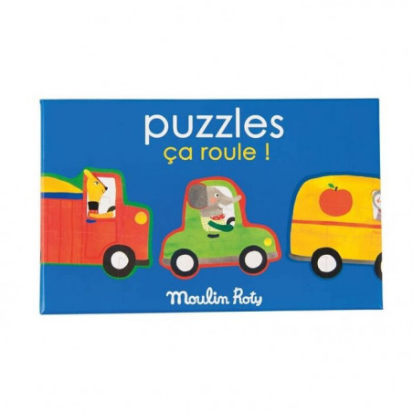 Ensemble de 4 Puzzles ça Roule Les Popipop