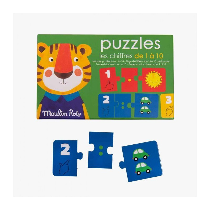 Puzzle Chiffres 30 pièces Les Popipops