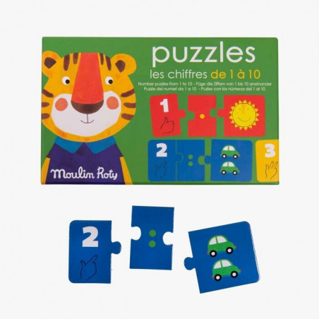 Puzzle Chiffres 30 pièces Les Popipops