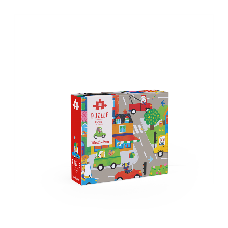 Puzzle En Ville (48pcs) Popipop