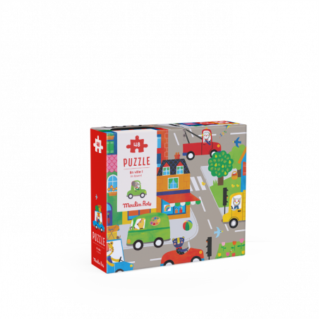 Puzzle En Ville (48pcs) Popipop