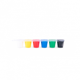 6 Petits Pots De Peinture A Doigts Les Popipop