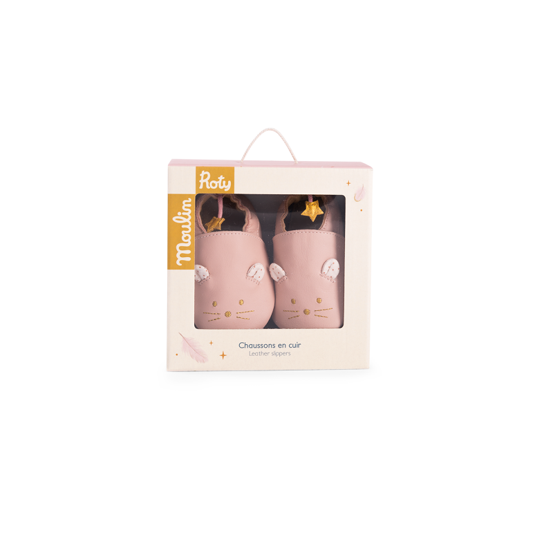 Chausson Cuir Souris Rose La Petite Ecole De Danse 12/18  Mois