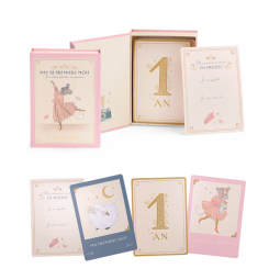 Carte Mes 12 Premiers Mois La Petite Ecole De Danse 12,5 x  17 cm