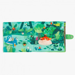 Grand Livre Tissu d'Activité Dans la Jungle