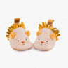 Chausson Cuir Lion Beige Sous mon Baobab 6/12 Mois