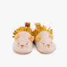 Chausson Cuir Lion Beige Sous mon Baobab 6/12 Mois