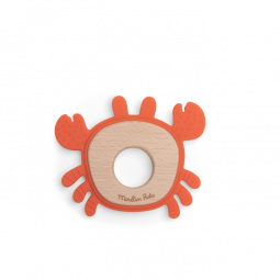 Anneau de Dentition Bois et Silicone Crabe Les aventures de  Paulie