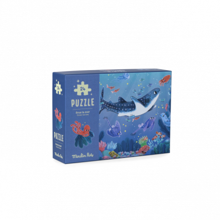 Puzzle Phosphorécent Sous La Mer (24 pièces) Les Aventures  de Paulie